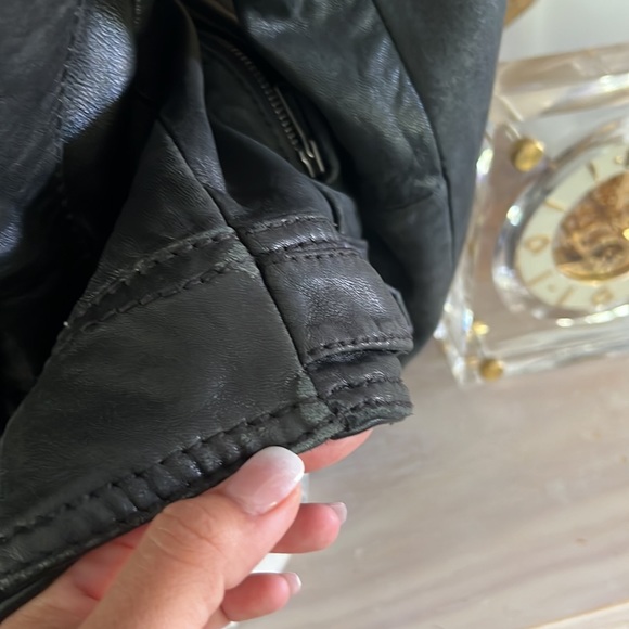 Bike sexy 100% genuine leather jacket by Michael Kors - Picture 4 of 15